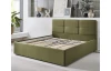 Postel Domango 140x200 cm, olivově zelená látka