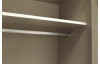 Šatní skříň Burano, 225 cm, bílá/fialová