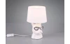 Stolní lampa Dosy, bílá