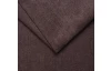 Rohová sedací souprava Colby, tmavě hnědá látka, levý roh