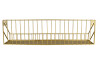 Nástěnná police Fiona, zlatý kov, 45 cm