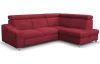 Rohová sedací souprava Brico, šípkově červená látka, pravý roh