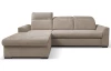 Rohová sedačka Arya, béžová cappuccino strukturovaná tkanina, levý roh