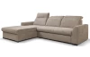 Rohová sedačka Arya, béžová cappuccino strukturovaná tkanina, levý roh