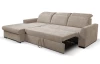 Rohová sedačka Arya, béžová cappuccino strukturovaná tkanina, levý roh
