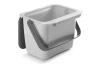 Závěsný odpadkový koš Bintex 4 l, šedý