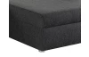 Rohová sedací souprava Torgau, černo-šedá tkanina