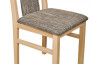 Jídelní židle Sylva, buk/černo-béžová tkanina