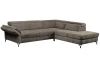 Rohová sedací souprava Colby, světle hnědá látka, pravý roh
