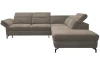 Rohová sedací souprava Colby, světle hnědá látka, pravý roh
