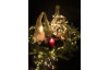 Vánoční dekorace Skřítek s LED hvězdou, hnědá