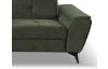 Rohová sedací souprava Sergio, mechově zelená látka, levý roh