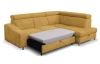 Rohová sedací souprava Brico, žlutá kari látka, pravý roh