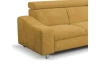 Rohová sedací souprava Brico, žlutá kari látka, pravý roh
