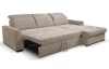 Rohová sedačka Arya, béžová cappuccino strukturovaná tkanina, pravý roh