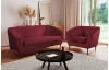 Křeslo Olivio, červená sametová látka