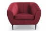 Křeslo Olivio, červená sametová látka