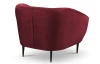 Křeslo Olivio, červená sametová látka