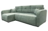 Rohová sedačka Predator, mentolově zelená strukturovaná látka