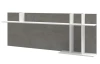 Obývací stěna Caracas kombi 21, beton/bílý lesk, s osvětlením
