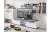 Obývací stěna Caracas kombi 21, beton/bílý lesk, s osvětlením