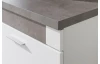 Obývací stěna Caracas kombi 21, beton/bílý lesk, s osvětlením