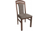 Jídelní židle Sylva, palisandr/černo-hnědá tkanina