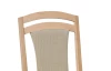 Jídelní židle Sylva, buk/béžovo-krémová tkanina