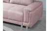 Rohová sedací souprava Beate, růžová látka, levý roh