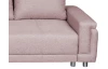 Rohová sedací souprava Beate, růžová látka, levý roh