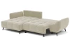 Rohová sedací souprava Allegra, béžová látka, levý roh