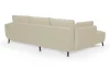 Rohová sedací souprava Allegra, béžová látka, levý roh
