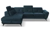 Rohová sedací souprava Sergio, námořnická modrá látka, levý roh