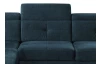 Rohová sedací souprava Sergio, námořnická modrá látka, levý roh