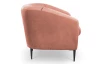 Křeslo Olivio, lososová sametová látka