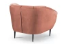Křeslo Olivio, lososová sametová látka