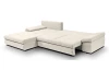Rohová sedačka Bono, světle béžová látka