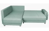 Rohová sedací souprava Beate, mentolově zelená látka, levý roh