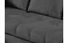 Rohová sedací souprava Paris, antracitová látka, levý roh