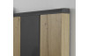 Postel s nočními stolky Cordoba 180x200 cm, dub artisan/grafit