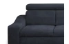 Rohová sedací souprava Brico, temně modrá látka, pravý roh