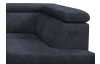 Rohová sedací souprava Brico, temně modrá látka, pravý roh