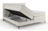 Postel boxspring Bergamo 180x200 cm, světle krémová látka