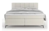 Postel boxspring Bergamo 180x200 cm, světle krémová látka