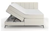 Postel boxspring Bergamo 180x200 cm, světle krémová látka