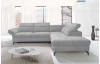 Rohová sedací souprava Colby, světle šedá látka, pravý roh