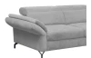 Rohová sedací souprava Colby, světle šedá látka, pravý roh