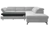 Rohová sedací souprava Colby, světle šedá látka, pravý roh