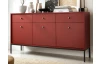 Široká komoda Mono, červená