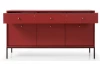 Široká komoda Mono, červená